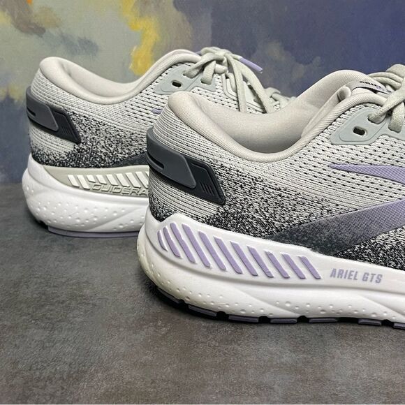 Brooks Ariel GTS 24 Women's Gray/Lavender Running Shoes Size 10B - Picture 10 of 16